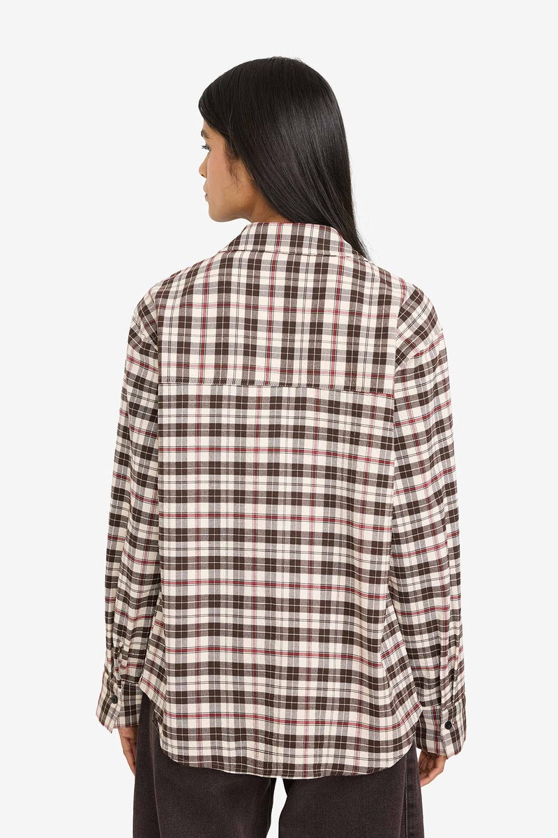 ديفاكتو قميص كاروهات كم طويل اوفر سايز - Image 5